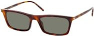 Saint Laurent SL 890 BETTY THIN Sonnenbrille, Rechteckig, Unisex, Kunststoff, braun, grau - Bild 1