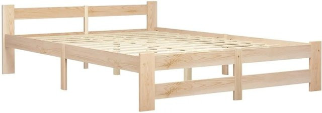 vidaXL Massivholzbett aus Kiefer in Braun, B/T/H: 140 x 200 cm - Bild 1