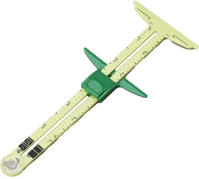 NATAWA 5-in-1 Schneiderlineal Patchwork-Messwerkzeug in Gelb - Bild 1