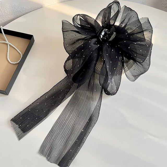 LChome Haarclip, Große Schleife, Schwarz, Damen - Bild 1