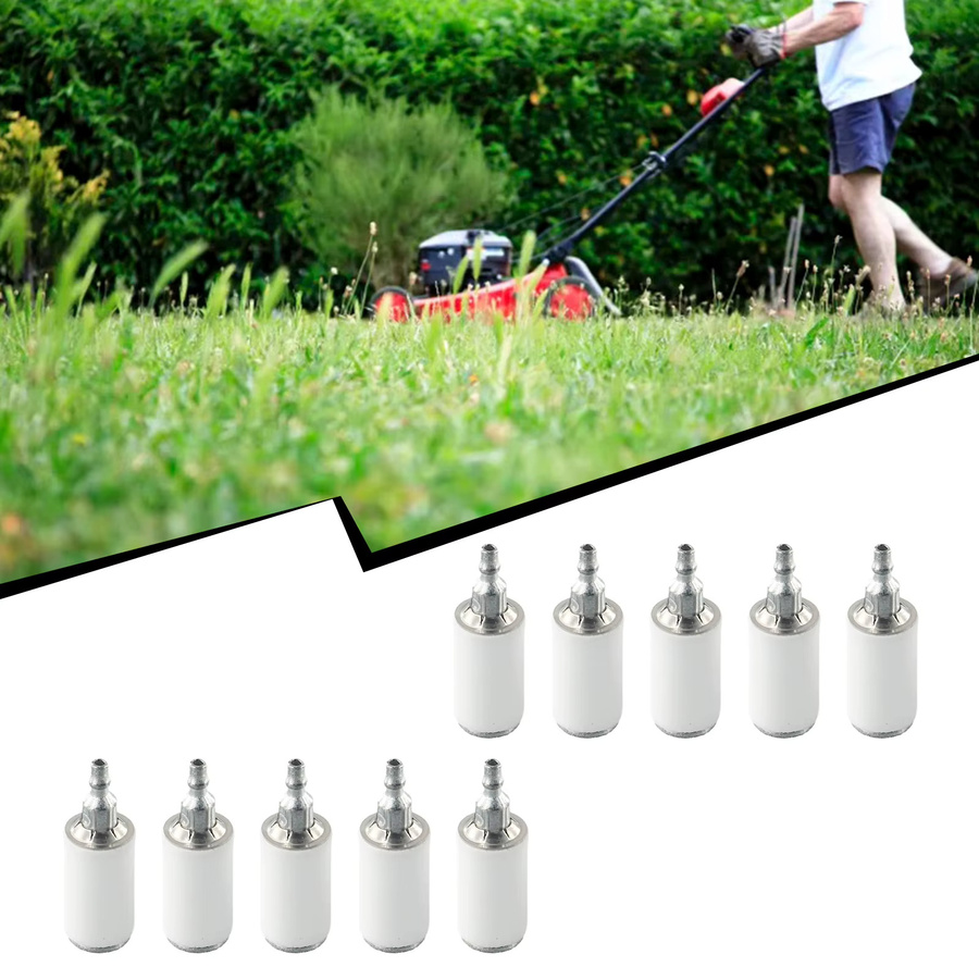 10 Stück Kraftstofffilter 530095646 von VIBRATITE für Weedeater, Poulan und Husqvarna Kettensägen sowie Garten-Elektrowerkzeuge, Farbe: Weiß - Bild 2