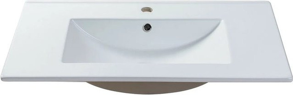 Vente-unique Einbauwaschbecken Motiac in Weiß, Breite: 101 cm
