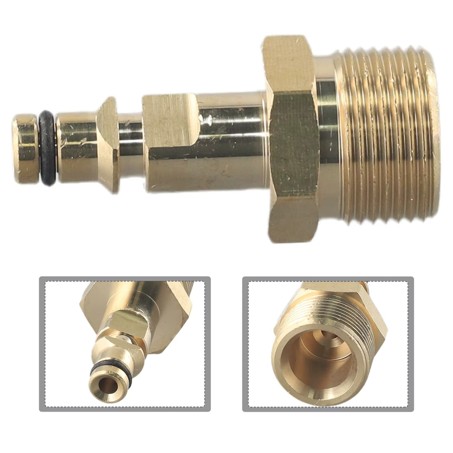 Kärcher M22-Adapter Schnellverbinder in Gold für Hochdruckreiniger-Schläuche der K-Serie und Gartenbewässerung - Bild 4