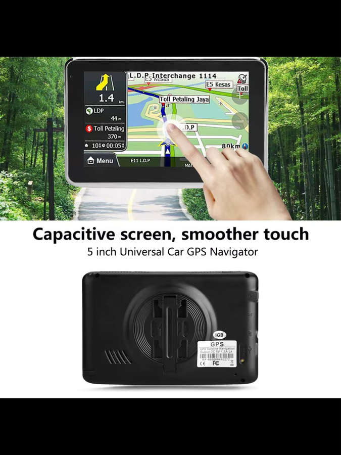 YOUTHINK Q5 Universeller 5-Zoll-Touchscreen Autonavigator mit GPS-Navigation, 8G Speicher und Europa-Karte - Bild 5