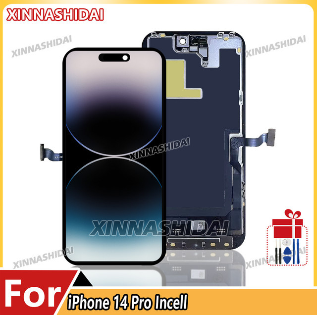 UNAZIPCA LCD Display mit 3D Touch Screen Digitizer für iPhone 14 Pro in Schwarz - Bild 1