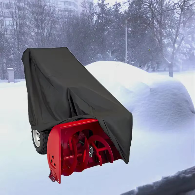 Schutzhülle für Schneefräsen in Schwarz als Staubschutz und wetterfeste Abdeckung für deine Schneemaschine im Außenbereich - Bild 2