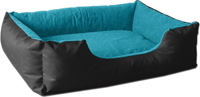 BedDog Hundebett LUPI Hundesofa aus Mikrofaser in Türkis mit waschbarem Bezug - Bild 1