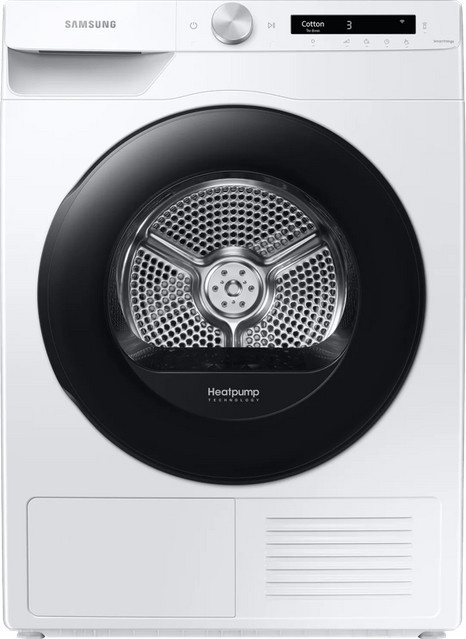 Samsung DV90T5240AW Wärmepumpentrockner in Weiß mit 9 kg Fassungsvermögen und App-Steuerung - Bild 1