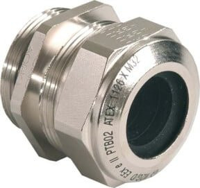Kaiser Ex-Kabelverschraubung MS M8 4-5 EX1000.08.050 aus Messing in Silber - Bild 1