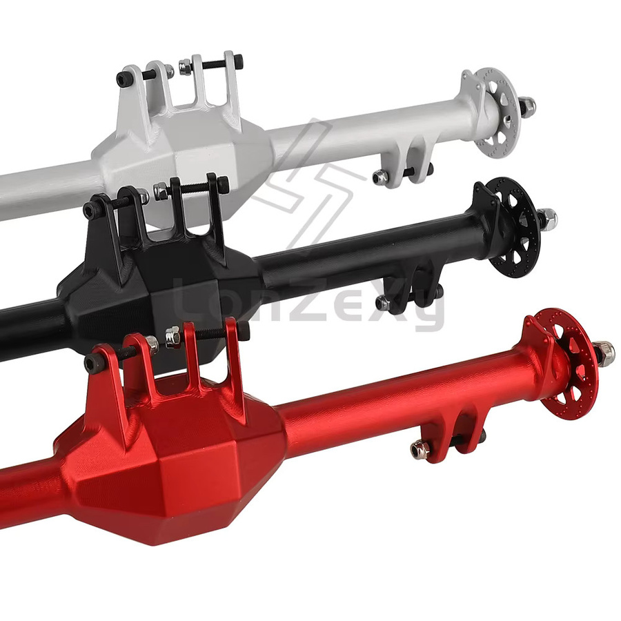 Losi Hinterachsgehäuse mit Wellen und Bremsscheibe, Metall, Zubehör - Bild 2