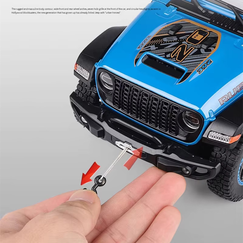 MAKEDA Jeeps Wrangler Rubicon, Modellauto, 1:18, Metall, mit Licht und Sound - Bild 2
