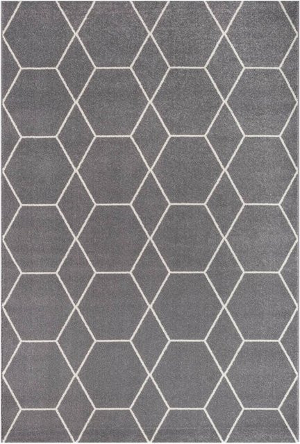 Sanat Teppich Trellis modern grau B: 80 cm, L: 150 cm - Bild 1