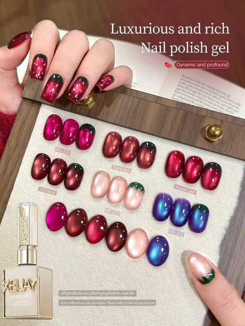 XEIJAYI Katzenaugen-Nagellack-Gel, 15 ml, schimmernd, Damen - Bild 1