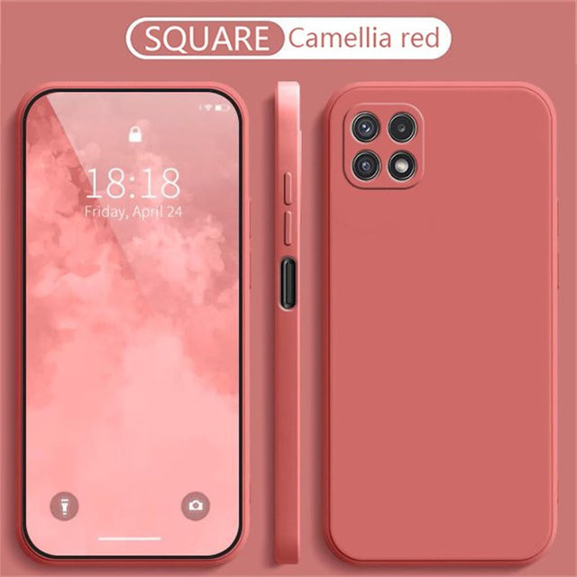 Stoßfeste Silikon-Handyhülle mit Flüssig-Effekt für Samsung Galaxy A22 A21S A31 A41 A51 A71 in Grau - Bild 1