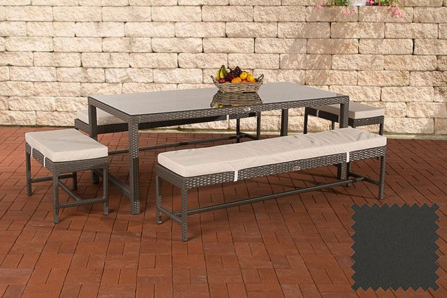 TPFGarden Sitzgruppe Hawanna in Grau aus Aluminium und Polyester - Bild 1