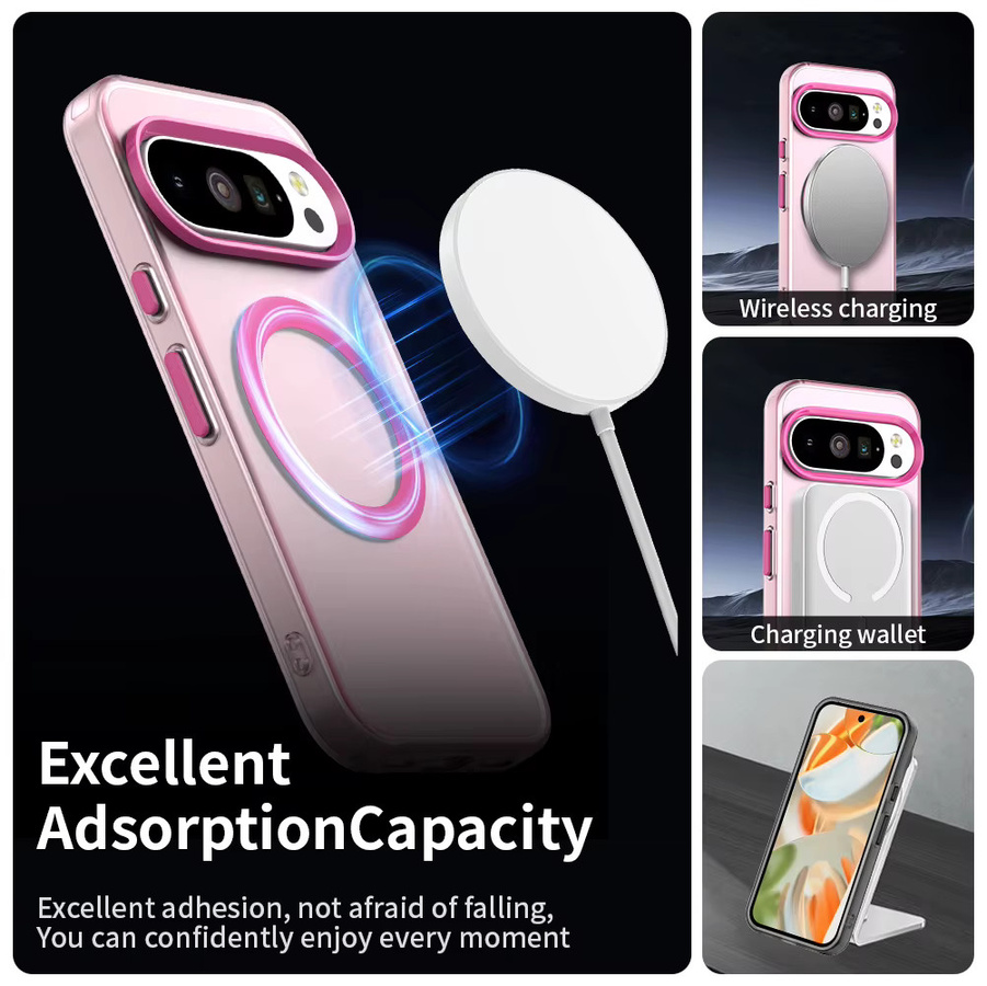 Loobival MagSafe Handyhülle aus mattiertem TPU in Candy-Farben für Google Pixel 10 Pro XL, 9 Pro XL, 9, 8 Pro und weitere Modelle - Bild 2