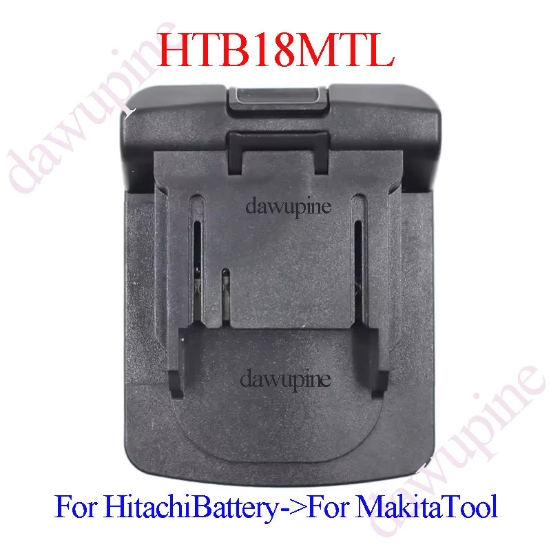 dawupine Adapter-Konverter HTB18MTL in Schwarz für Hitachi und Hikoki 18V Li-Ionen-Akkus BSL1830 sowie Makita 18V Lithium-Elektrowerkzeuge - Bild 3