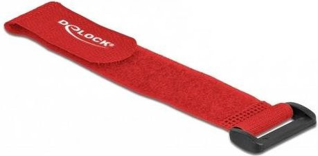Delock Klettkabelbinder Rot, 5 Stück, Länge: 190 mm, Breite: 25 mm - Bild 1