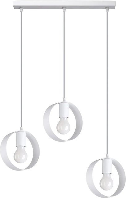 Sollux Lighting Hängeleuchte Titran Weiß aus Stahl mit E27 Fassung - Bild 1