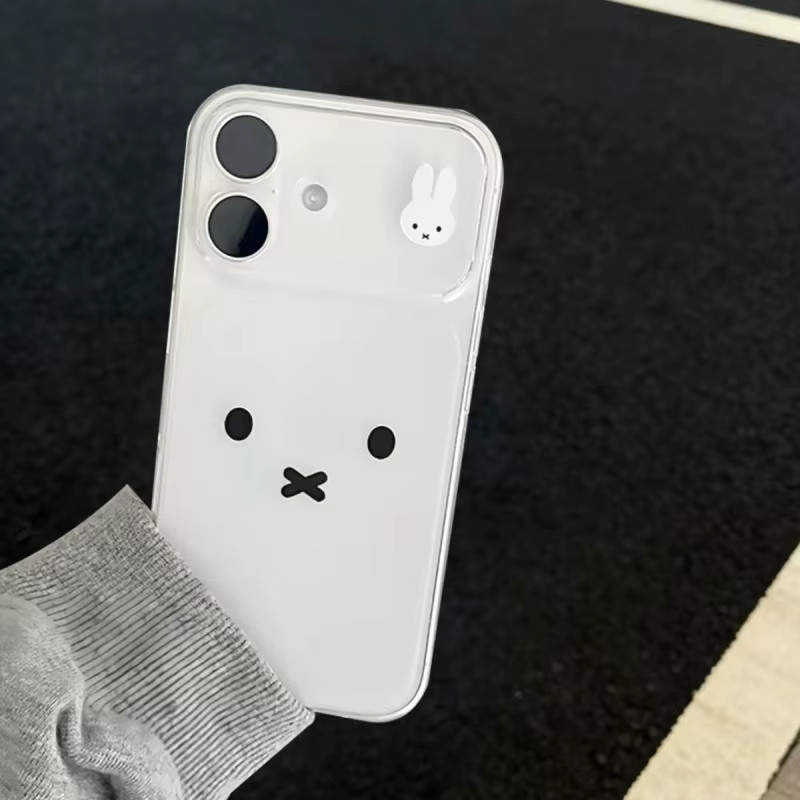 Miffy Transparente TPU-Handyhülle für iPhone 13 14 15 16 17 Pro Max in Beige und Transparent - Bild 3
