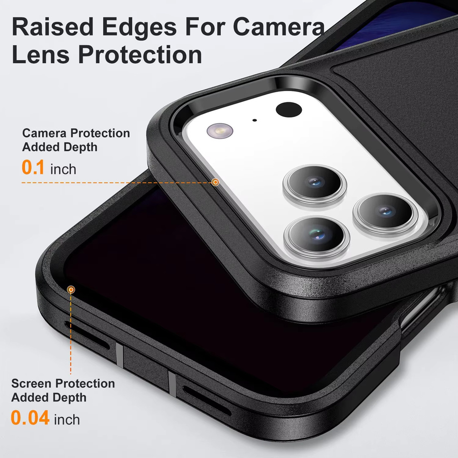 OtterBox Defender Schutzhülle für iPhone, stoßfest und robust, Farben: Rot/Schwarz - Bild 4