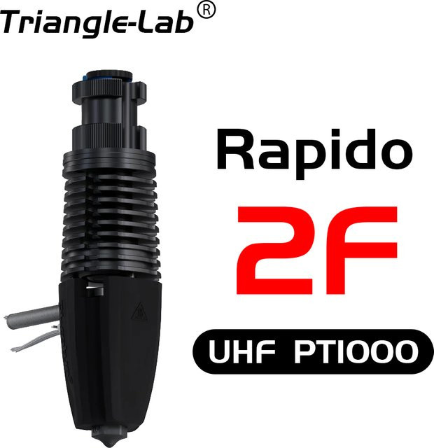 Trianglelab Phaetus Rapido 2F Hotend mit abnehmbarem PT1000 Temperatursensor in Schwarz - Bild 1