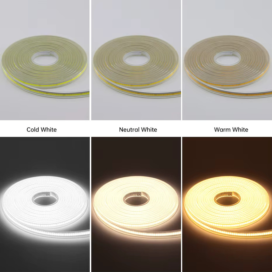 Asign COB-LED-Streifenlicht mit 288 LEDs/m, dimmbar, IP65 wasserdicht, 220 V, Weiß, inklusive Timer und Netzteil - Bild 4