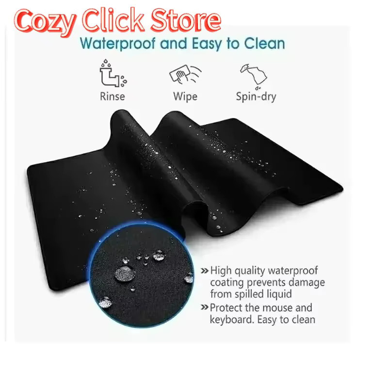 Potdemiel Gaming Mousepad mit Anime Girls Samurai Oni Maske als große professionelle Schreibtischunterlage - Bild 2