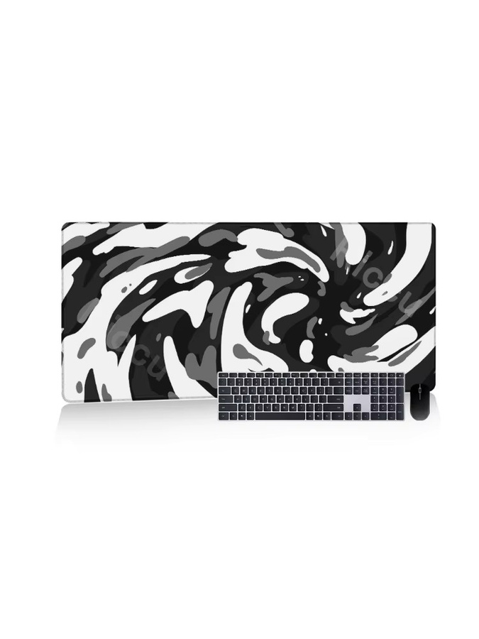Riccu Strata Liquid Art Mauspad XXL Multicolour Anime Schreibtischunterlage für Gamer und Home Decor - Bild 2