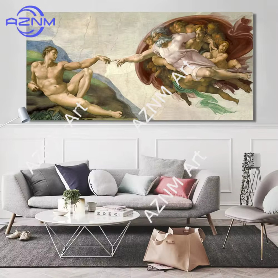 Abstrakter Leinwand-Posterdruck von AZNM in Mehrfarbig für deine Wanddekoration - Bild 3