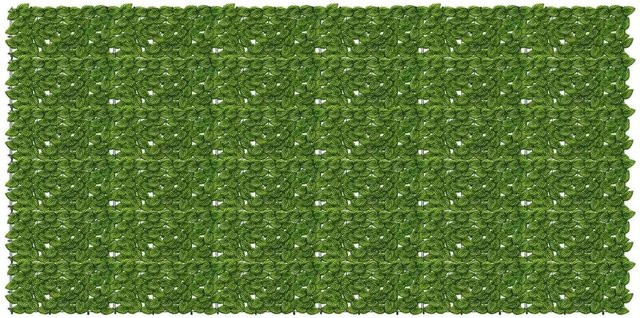 vidaXL Balkonsichtschutz als künstliche Hecke in Grün und Gelb, Breite: 300 cm, Höhe: 150 cm - Bild 1