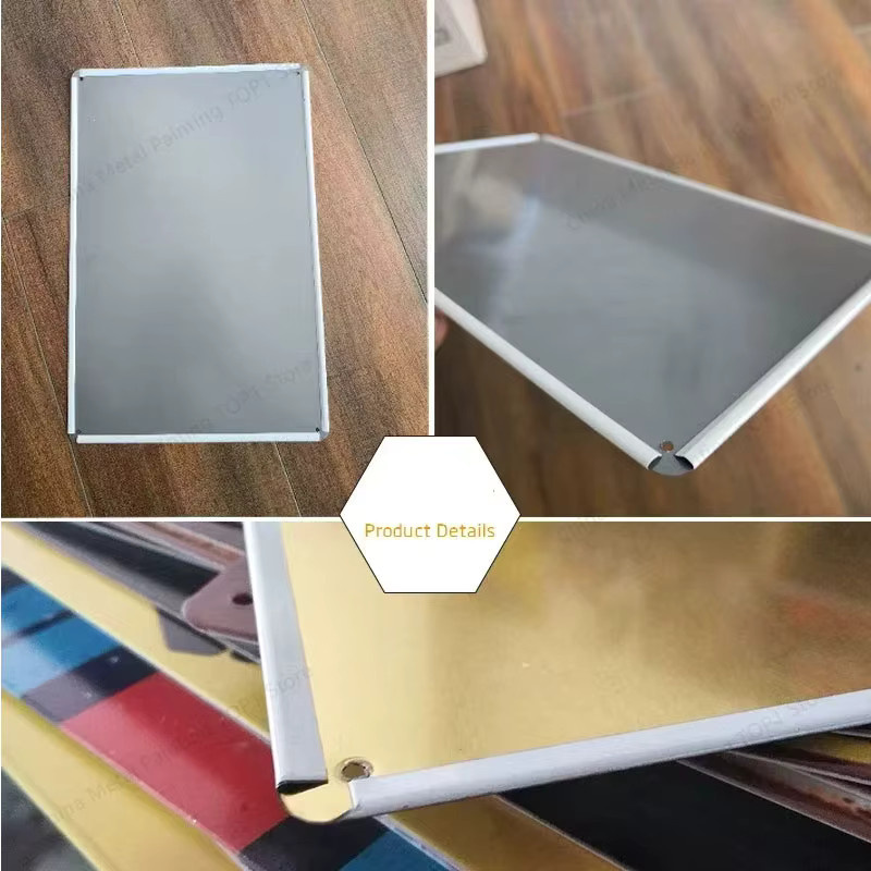CIFBUY Vintage-Metallblechschild aus Eisen als wetterfeste Wanddekoration in Silber, rechteckig - Bild 3