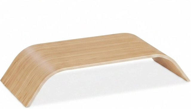 Relaxdays Monitorständer aus Bambus in Natur, B/T/H: 52,5 x 24 x 10 cm - Bild 1