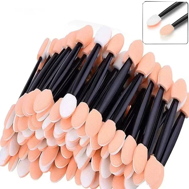 CNKESS Lidschatten-Applikator und Nagelbürste, 50 Stück, Metallic - Bild 2