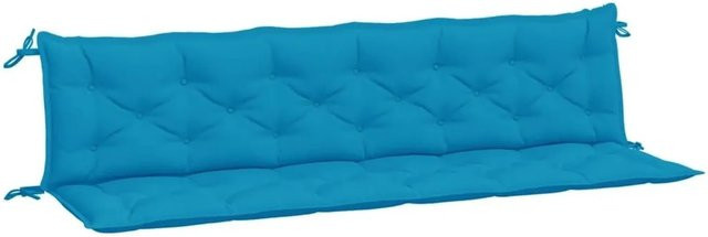 vidaXL Gartenbank-Auflagen 2 Stück Hellblau aus Oxford-Gewebe, B/T/H: 200 x 50 x 7 cm - Bild 1