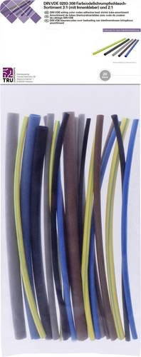 TRU COMPONENTS Schrumpfschlauchsortiment T1902CA044, 20 Teile, Mehrfarbig, Schrumpfraten 3:1 und 2:1 - Bild 1
