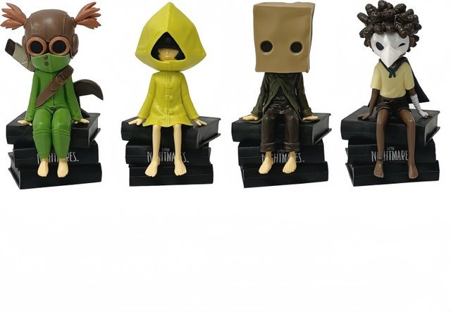Bandai Little Nightmares Figurenset, 6-teiliges Set, PVC-Actionfiguren - Bild 1