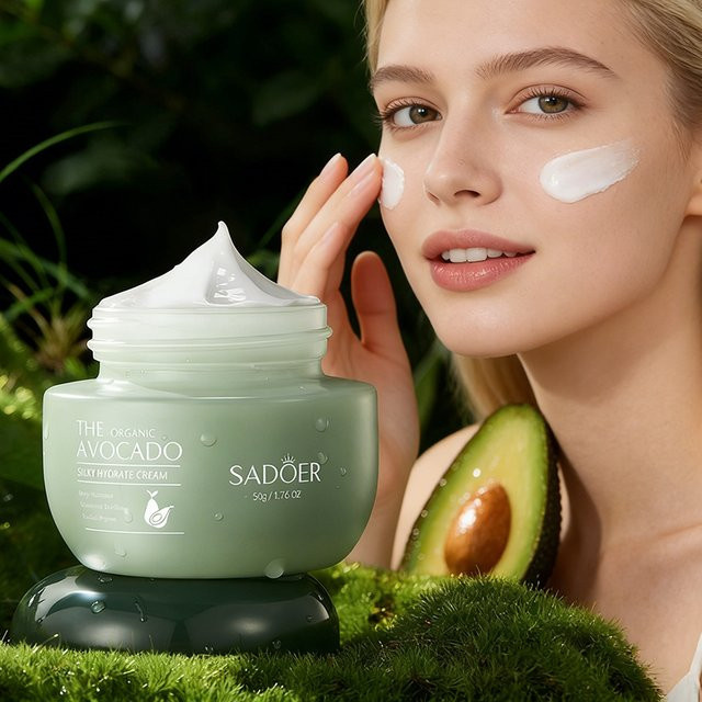 SADOER Bio-Avocado Gesichtscreme, Avocado, für trockene Haut - Bild 1