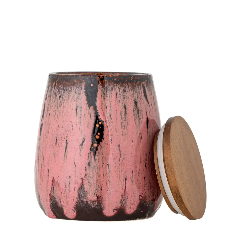 Bloomingville Vorratsdose aus Steingut rosa Rayen, 1 l - Bild 1