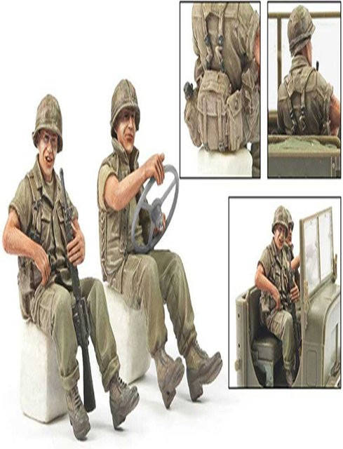 KIMERA Harzfiguren-Modellbausatz, moderne LKW-Fahrerbesatzung, 1/35, 2-teiliges Set - Bild 1