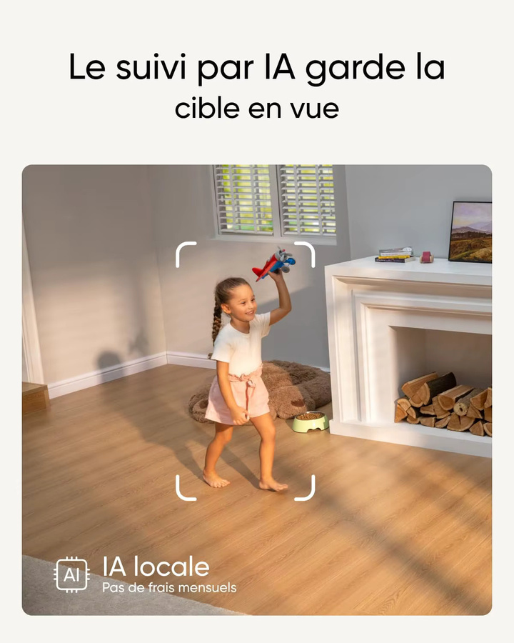 eufy Security Indoor Cam S350 Dual-Kamera in Weiß mit 4K UHD, 8x Zoom und 360 Grad Sicht für Baby- und Haustierüberwachung mit KI-Tracking und 2.4G/5G Wi-Fi - Bild 2