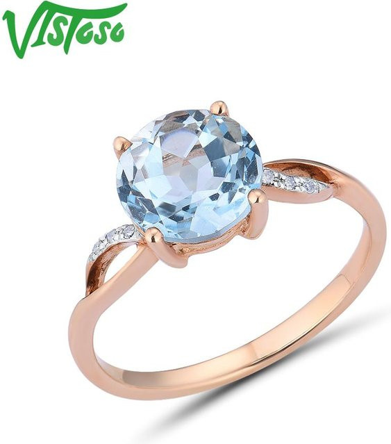 VISTOSO Goldring 585 Roségold, Diamant, Damen - Bild 1