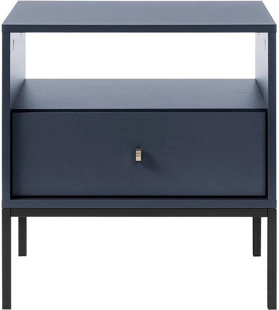 Nachttisch Bogdan von Vente-unique in Marineblau mit einer Breite von 54 cm - Bild 1