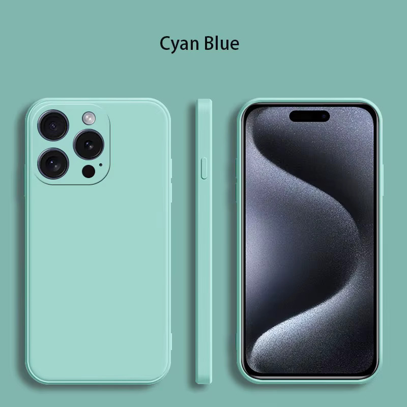 Stoßfeste Flüssigsilikon-Handyhülle für iPhone 11 bis 16 Pro Max in Weiß mit mattem Finish - Bild 2