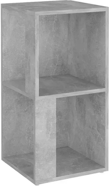vidaXL Eckregal aus Holzwerkstoff in Betongrau, rustikales Design, B/T/H: 33 x 33 x 67 cm - Bild 1