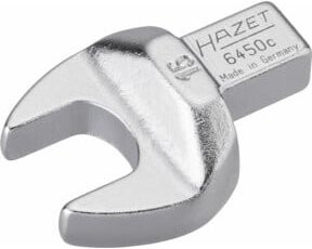 Hazet Einsteck-Maulschlüssel 6450C-15 in Silber mit 9 x 12 mm Einsteck-Vierkant und 15 mm Außen-Sechskant Profil - Bild 1