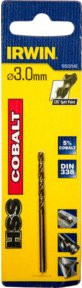 Irwin Metallbohrer HSS-Co in Gold und Silber, Durchmesser: 3,0 mm, Länge: 61 mm, Breite: 33 mm - Bild 1
