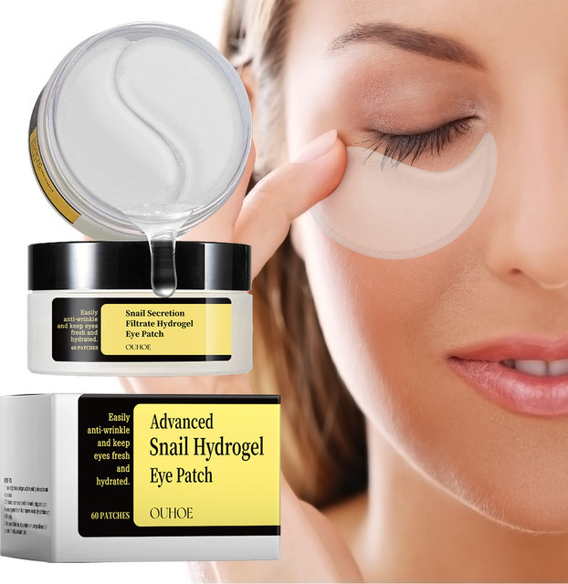 Snail Essence Augenmaske Gel-Pads, 60 Stück, für reife Haut - Bild 1