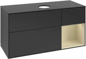 V&B Waschtischunterschrank Finion in Blau lackiert, Breite: 120 cm, Tiefe: 50,1 cm, Höhe: 50,1 cm - Bild 1