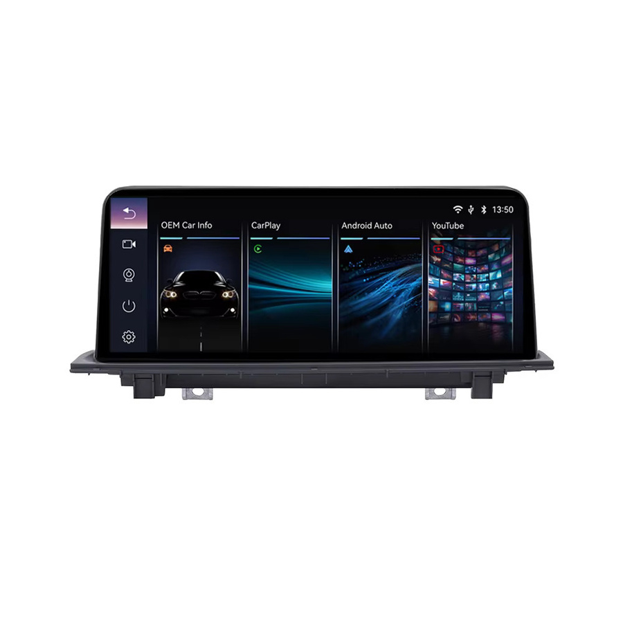 BONROAD 10,25 Zoll Kabelloses CarPlay und Android Auto Autoradio mit YouTube Airplay Mirroring und GPS für BMW X1 F48 X2 F49 NBT-System in Schwarz - Bild 5